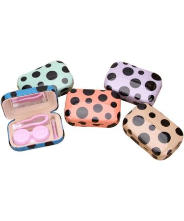 Homsfou 4-Piece Mini Contact Lens Container Set | Contact Lens Dispenser & Tweezers | Pocket Organizer for Colored Lenses & Glasses - Buy Online on GoSupps.com