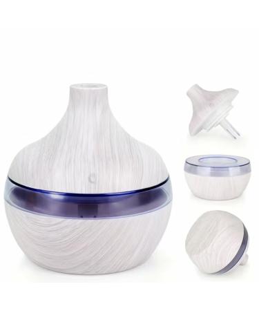 Mini Usb Air Humidifier Portable LED Light Mini 130ml H2o Spray Mist Wood Grain Humidifier Double Wet Aroma Essential Oil Diffuser Usb Air Humidifier Small Appliance Bedroom Accessories