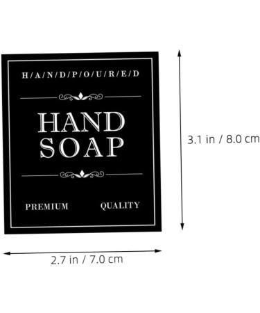 Beavorty 12 Sheets Dispensing Bottle Label Nail Sticker Waterproof Stickers Skincare Tag Self Adhesive Labels Stickers Bathroom Sticker Bathroom Labels Stickers Pvc Self-adhesive 8.00X7.00X0.10CM Black - Buy Online on GoSupps.com