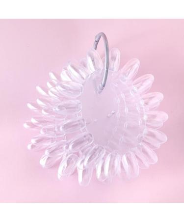 False Nail Swatches Nail Polish Color Display Wheels Palette Manicure Tool Transparent Brushes - Buy Online on GoSupps.com