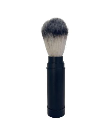 Perfk shaving brush nylon bristles light for father husband metal handle hairdressing salon tool for home hairdressing salon travel salon