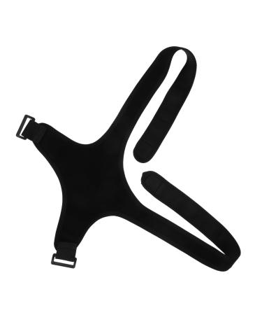 MUCKLILY Belt Brace Shoulder Rest Holder Straightener Men Women Posture Band Black Polyester