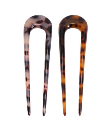 Frcolor 2 pieces u Form hair fork hair fork headdress hair jewelry women women girls daily hair stick christmas festival gifts costumes jewelry coincidental color