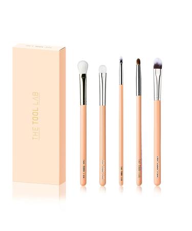 THE TOOL LAB 404 Eye Shadow Brush Set - Professional 5-Piece Makeup Brush Kit with Travel Case for Precision Eyeliner Blending and Concealer - Buy Online on GoSupps.com