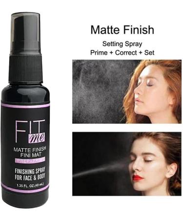 miduoidn 40ml Finishing Spray Long Lasting Liquid Matte Fast Drying Portable Oil Control Cosmetics Streamline Design for Beauty Products - Buy Online on GoSupps.com