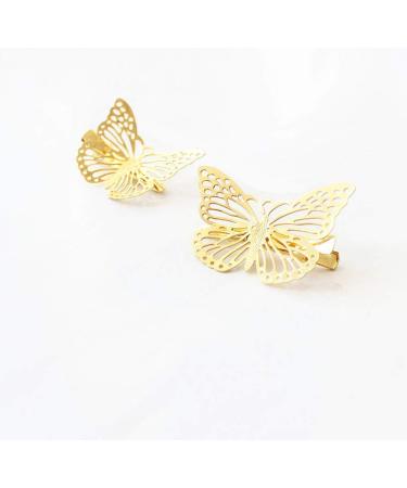 OBTANIM Butterfly Hair Clips 12 Pcs Metal Hair Claw Pins Barrettes for Girls and Women - Gold (12 Count) - Buy Online on GoSupps.com