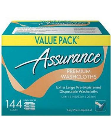 Assurance Premium Washcloths (144 ct, Pack of 1)