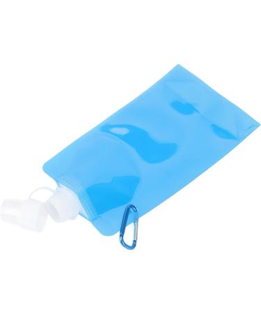 Soft Water Bottle Ecofriendly PE Portable Foldable Water Bottle for Travel Blue - Buy Online on GoSupps.com