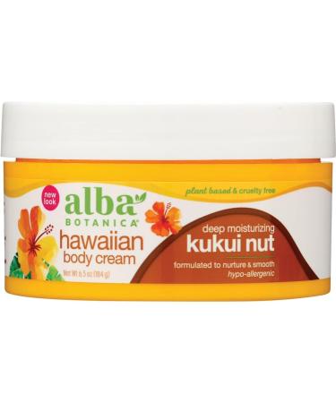 Alba Botanica Kukui Nut Body Cream 6.5 Ounce (180 grams) Cream