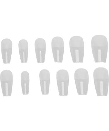 Short Full Cover Fake Nails 600 Pieces Kids False Nails Acrylic Nail Tips with Artificial Fingernail Decoration Suitable for Acrylic Nails Gel Nail Polish Nail Art (12#) - Buy Online on GoSupps.com