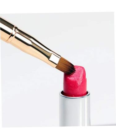 Angoily Applicator Concealer Brush Make up Double-sided Lip Brush Dual End Lip Brush Retractable Lipbrush Makeup Brushed Lip Gloss Lip Makeup Lip Printable Eyebrow Brush 14.5*1*1cm Golden - Buy Online on GoSupps.com