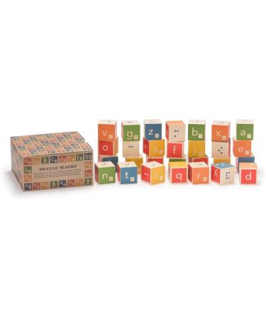 Uncle Goose Braille ABC Blocks - Made in USA | International Shipping Available - Buy Online on GoSupps.com