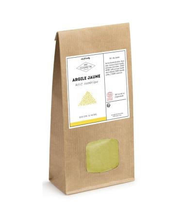 Yellow Clay Cosmos Natural 100% natural origin MY COSMETIK 200 g in kraft bag yellow kraft powder