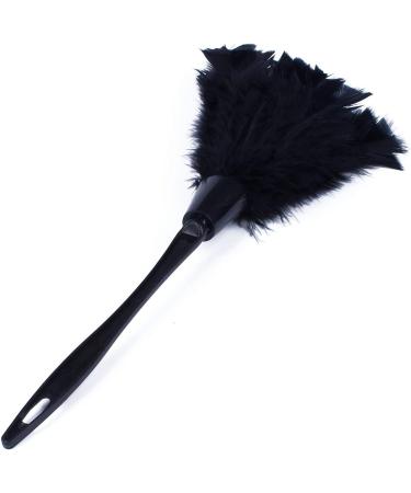 Clisted 3Pc Fashion Turkey Duster with Black Plastic Handle Cleaning Tool(Black) 35cm - Buy Online on GoSupps.com