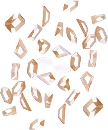 dijiusidy 50 Pieces Glass Crystal Set Eye-catching Personalized Nail Art Rhinestones DIY Handcraft Manicure Accessories for Card Making Type 1 - Buy Online on GoSupps.com