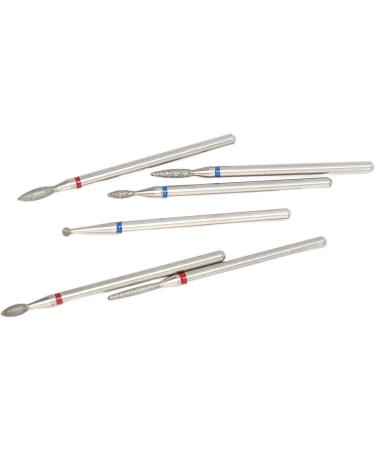 6PCS Tungsten Steel Cuticle Remover Bit Set for Fast Gel Removal Multi Functional Rotate Freely Suitable for Manicure Pedicure - Buy Online on GoSupps.com