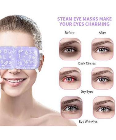 Idealyuan 10 Packs Lavender Heated Steam Eye Mask for Dry Puffy Fatigue Self-heating Disposable Space Eye Masks (Lavender-2) 2lavender - Buy Online on GoSupps.com