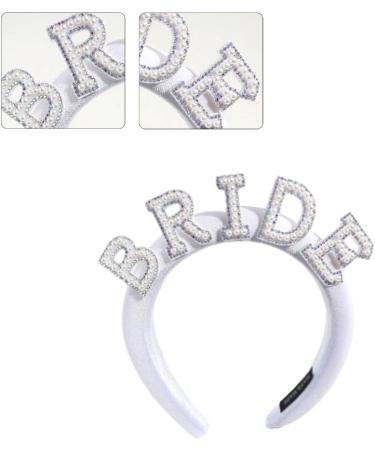 TQUXNGA Artificial Pearl Headband for Wedding Party Elegant Hairhoop for Bride Bridal Shower Bachelorettes Party Headwear Velvet mesh lace sty - Buy Online on GoSupps.com