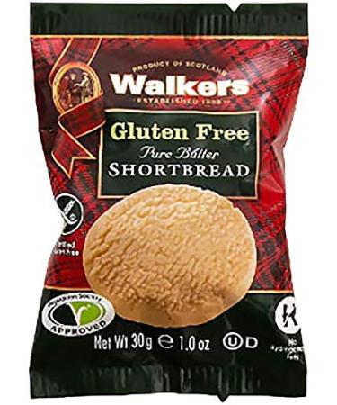 Walker's Gluten Free Pure Butter Shortbread Cookies - 24 Pack of 1 Oz Rounds - Buy Online on GoSupps.com