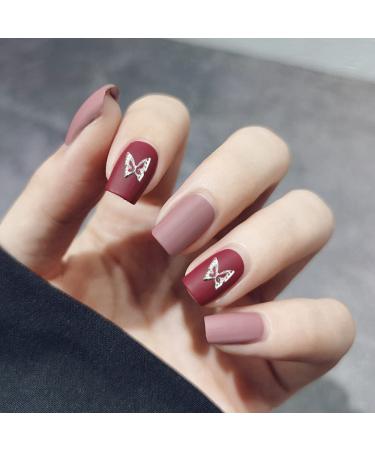 LIFOOST 100pcs Butterfly Nail Charms Silver Nail Art Studs | 3D Nail Jewelry for Acrylic Nails Designs - Buy Online on GoSupps.com