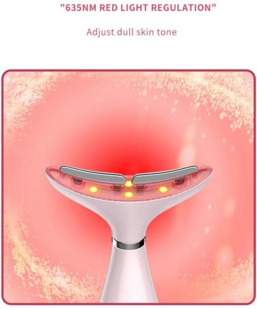 Paociuro RF Neck Face Beauty Device Replacement EMS Lifting Neck Wrinkles Remover LED Photon Therapy Skin Tighten Anti Wrinkle Skin Device - Buy Online on GoSupps.com
