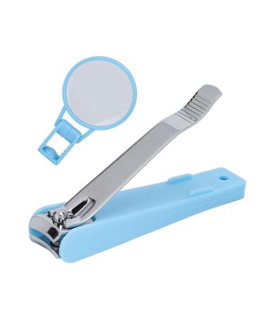 Sluffs Portable Nail Clipper with Magnifying Glass for Children Elderly Fingernail Toenail Ergonomic Handle Toenail Clipper Cutter Compact ABS and Alloy Material - Buy Online on GoSupps.com