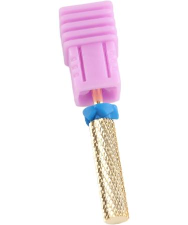 Barrel Nail Drill Bit Dead Skin Removal High Strength Pedicure Nail Drill Bit Flat Top Multipurpose Gold for Acrylic Nails (129#-M) - Buy Online on GoSupps.com