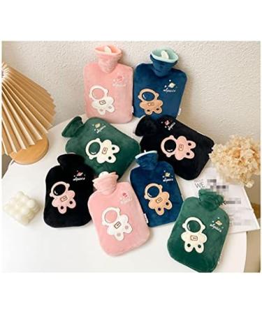 Small Astronaut Heat Bottle with Cover | Cute Portable Plush Hot Water Bag | 1000ml Warm Pink for Pain Relief & Cold Therapy - Buy Online on GoSupps.com