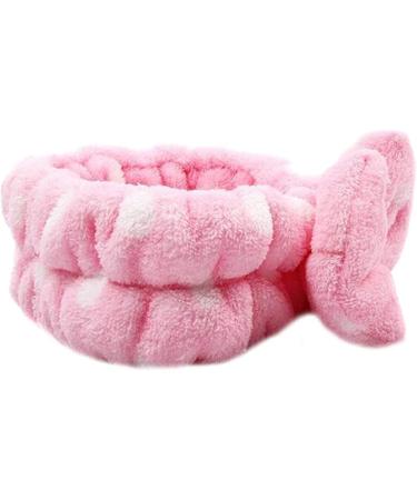 PULABO Polka Dot Bow Knot Wash Face Headband | Soft Makeup Hairband | High Quality & Safe for Skincare - Buy Online on GoSupps.com