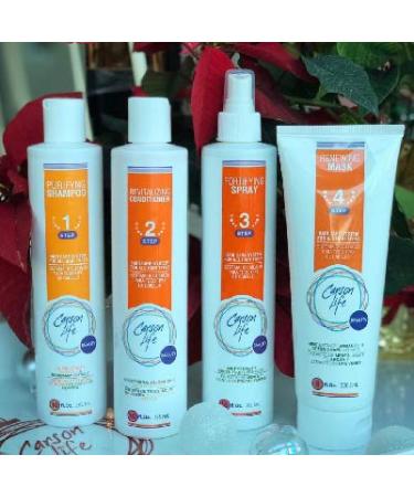 Carson Life Fortifying Hair Spray 2 Pack - 20 Oz - Specialized For Combating Split Ends & Hair Growth - Add Shine Improve Hair Dos Control Knots - Made With Mint Extract and Green Fruit Essence 10 Fl Oz (Pack of 2) - Buy Online on GoSupps.com