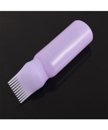 Applicator Bottles Plastic Hair Dye tool Hair Colouring Dispensing Comb Oil Comb Empty Bottle Dyeing Shampoo Bottle(white) - Buy Online on GoSupps.com