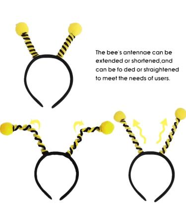 Bumble Bee Headband 6 Pack for Women & Kids - Festive Tentacle Hair Bands for Halloween & Christmas - Buy Online on GoSupps.com