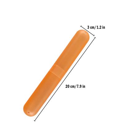 Travel Toothbrush Case - Portable Plastic Holder (7 Pack) | Mixed Color Travel Storage for Toothbrushes - International Shipping Available - Buy Online on GoSupps.com