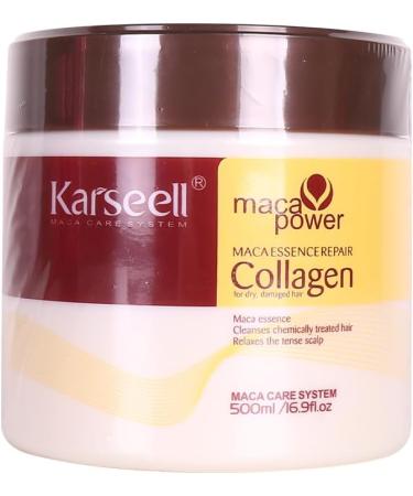 Karseell Collagen Hair Mask 500ml Deeply Repairing Argan Oil Collagen Hair Mask for Dry Damaged Hair - Buy Online on GoSupps.com
