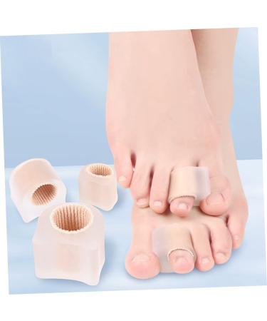 2 Pairs Silicone Toe Sleeves & Splint for Toe Separation & Valgus Correction - Reusable & Comfortable Toe Splitter Set 2.7x2.2cm - Buy Online on GoSupps.com