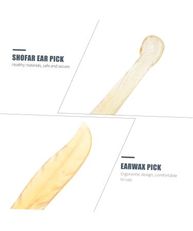 Healvian 2 Pcs Croissant Ear Pick: Ear Cleaning Tools, Travel Ear Plugs Wood Tools, Earwax Removal Swab, Cerumen Spoon, Ear Wax Removal Tool - 11.3x1.1x0.2cm - Buy Online on GoSupps.com