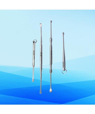 4pcs Double-Headed Ear Spoon Set - Titanium Alloy Earpick for Safe & Effective Ear Cleaning - Buy Online on GoSupps.com