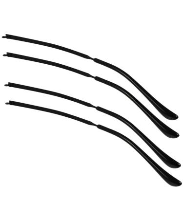 Combined 2 pairs of glasses Bones Replacement bricks made of metal ironing tips for sunglasses glasses arm glasses end tips glasses repair men and women nasal pads black 14x3cm