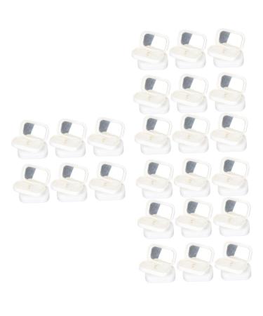 Partykindom cardboard with 48 pieces container for eye lens lens container cute contact lens container case eye lens holder case simple glasses frame white plastic