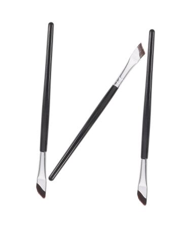 Outanaya 3pcs Set Concealer Brush Angled Eyeliner Brush Eyebrows Brush Eye Brush Eyeshadow Brush Wood