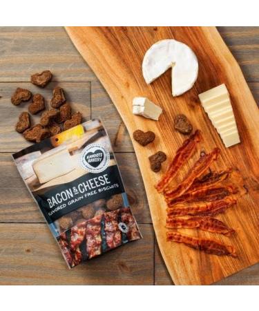KAHOOTS Grain Free Bacon & Cheese Dog Biscuits | Premium All-Natural Small Batch Bacon & Cheese Treats (1lb) - Buy Online on GoSupps.com