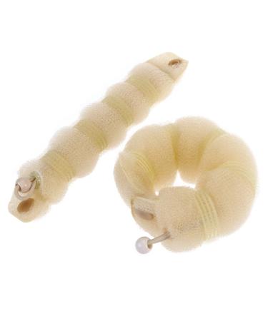 KALLORY Womens Hair Bun Maker 2pcs - French Hair Clip Styling Accessory - Beige Donut Chignon Curler - Buy Online on GoSupps.com