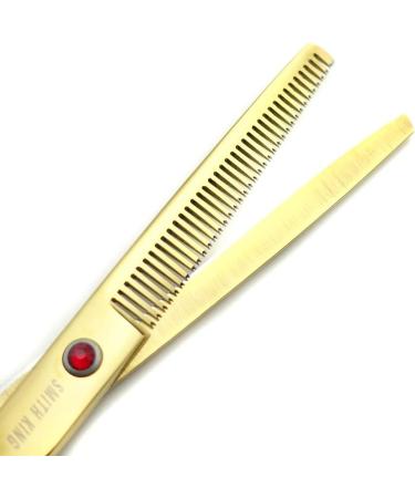 7.0 Inch Gold Hair Scissors Set - Hair Cutting & Thinning Scissors with Razor Combs | International Shipping - Buy Online on GoSupps.com