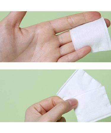 Minkissy Cotton Pads - Makeup Remover Squares for Baby & Cosmetic Use | 222 Soft Vlies Cushions - Buy Online on GoSupps.com