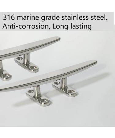 KAHACIYO Boat Cleat Open Base 4/5 inch | 316 Stainless Steel Dock Cleat with Installation Accessories - Buy Online on GoSupps.com