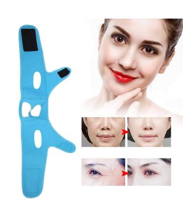 V Line Face Lifting Belt - Pain-Free Facial Mask for Firming and Slimming - Blue - Buy Online on GoSupps.com