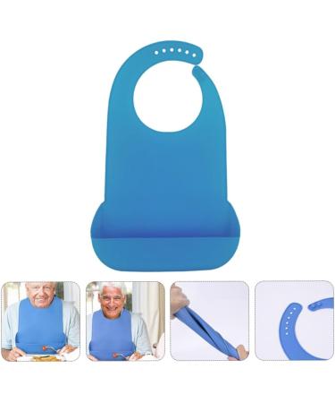 Adjustable Silicone Bibs for Adults Waterproof & Washable Elderly Men & Women Mealtime Protector(2 pcs) - Buy Online on GoSupps.com