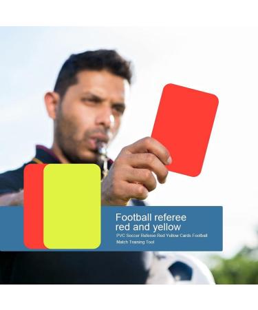 Chanehann Sport Referee Cards Set - Red & Yellow Cards with Bag Point Book Pencil & Metal Whistle for Football & Basketball - International Shipping Available - Buy Online on GoSupps.com