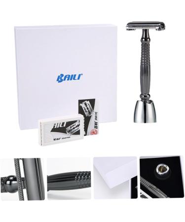 Beavorty 1 Set Manual Razor for Women Metal Safety Razor Stand & Facial Beard Razor Ideal for Smooth Shaving | International Shipping Available - Buy Online on GoSupps.com