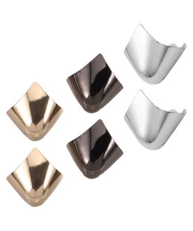 Beavorty 3 Pairs Metal Shoes Pointed Protector Solid Color High Heels Toe Cap Elegant High Heels Tip Cover Durable Shoes Tips Cap for Shoes Protection Repair Decoration